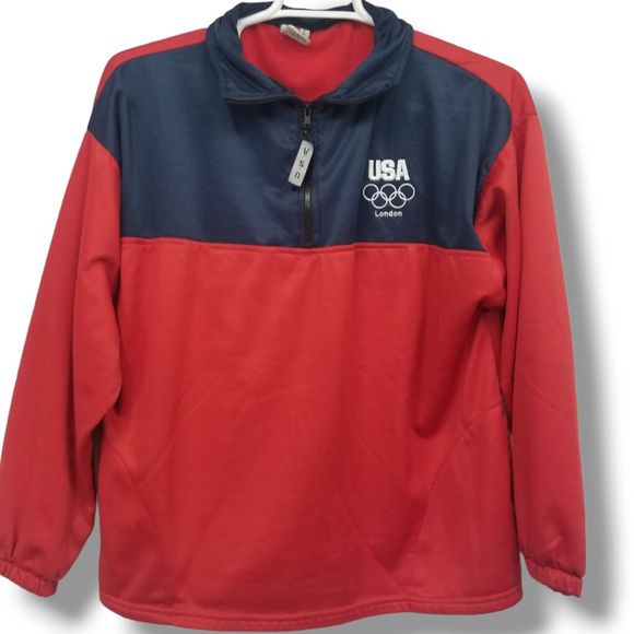 United States Olympic Committee Women XLarge Jacket Zip Track Light Athletic USA - Picture 3 of 9